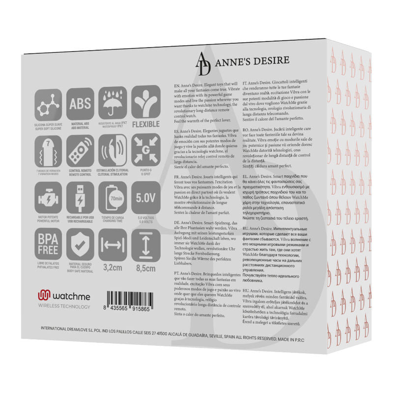 DUAL PLEASURE TECNOLOGÍA WATCHME NEGRO/GOLD