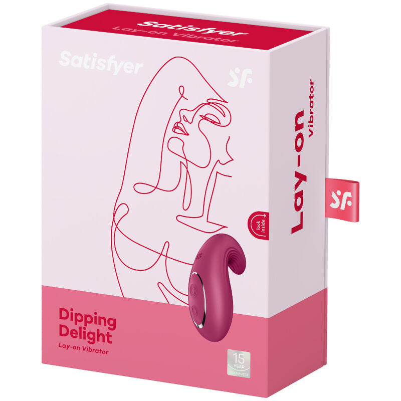 DIPPING DELIGHT VIBRADOR LAY-ON ROJO
