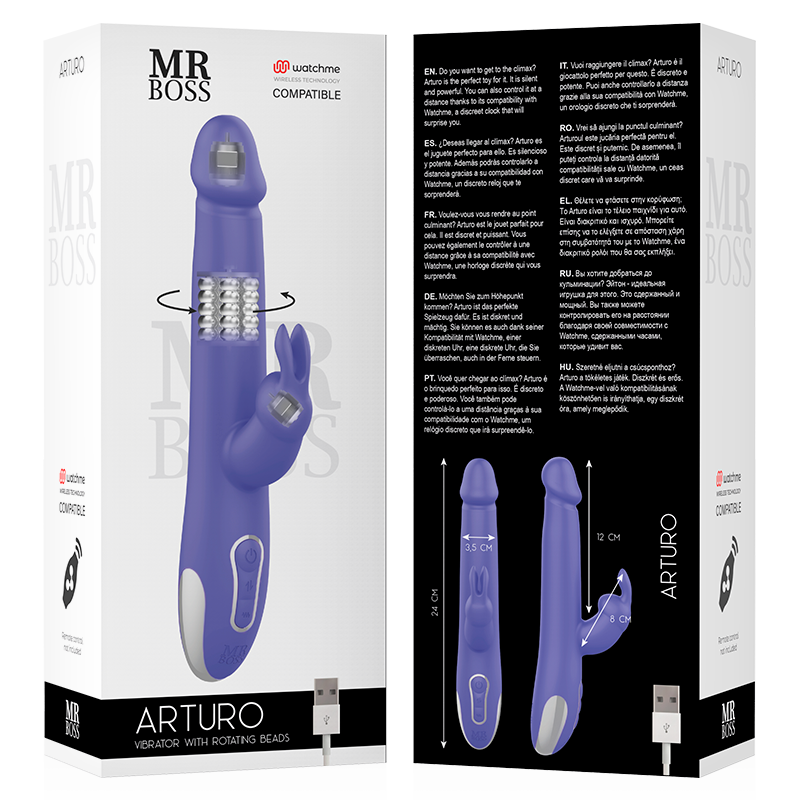 ARTURO VIBRATOR & ROTATOR COMPATIBLE CON WATCHME WIRELESS TECHNOLOGY