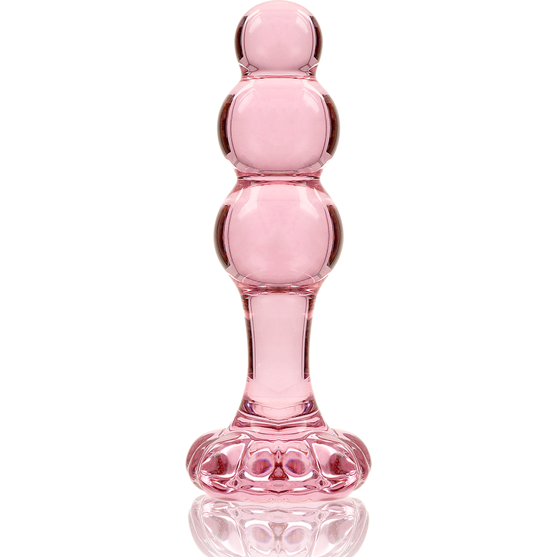 NEBULA SERIES BY IBIZA - MODELO 1 PLUG CRISTAL ROSA 10.5 CM -O- 3 CM