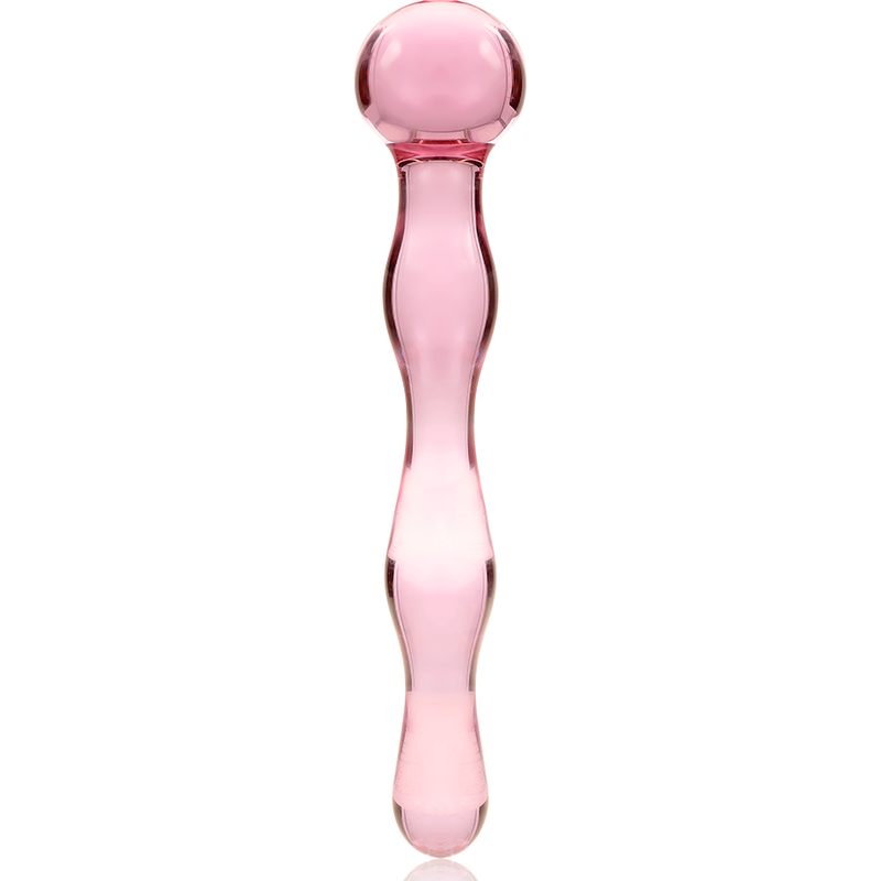 NEBULA SERIES BY IBIZA - MODELO 13 DILDO CRISTAL ROSA 18 CM -O- 3.5 CM