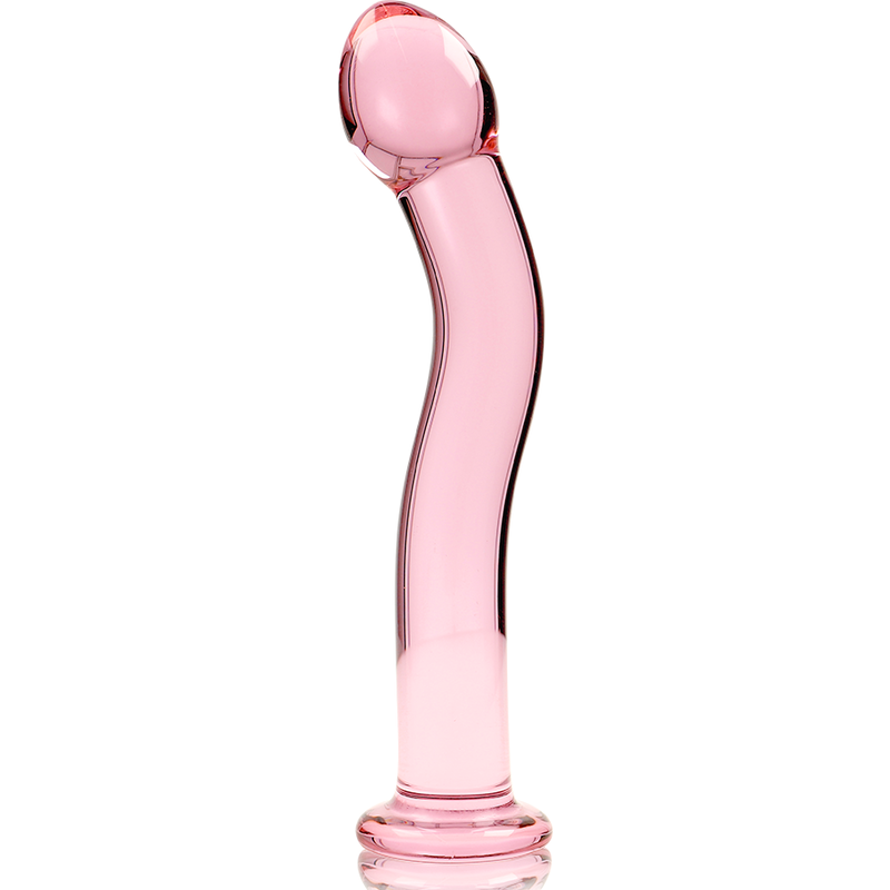 NEBULA SERIES BY IBIZA - MODELO 18 DILDO CRISTAL ROSA 18.5 CM -O- 3.5 CM