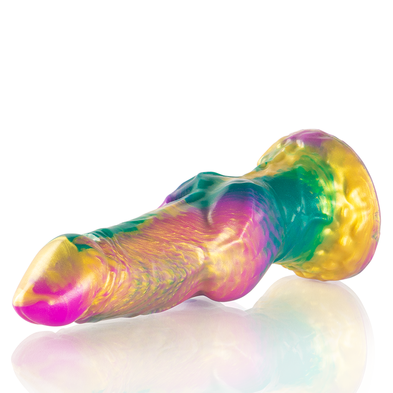 IRIS DILDO CON TESTÍCULOS ARCOÍRIS DE PLACER