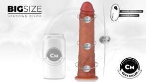 COCK MILLER - DILDO HIPERREALÍSTICO CON VENTOSA Y THRUSTING CON CONTROL REMOTO 21,5 CM